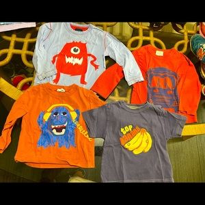 Mini Boden Size 2/3/4 Lot of 4-Shirts